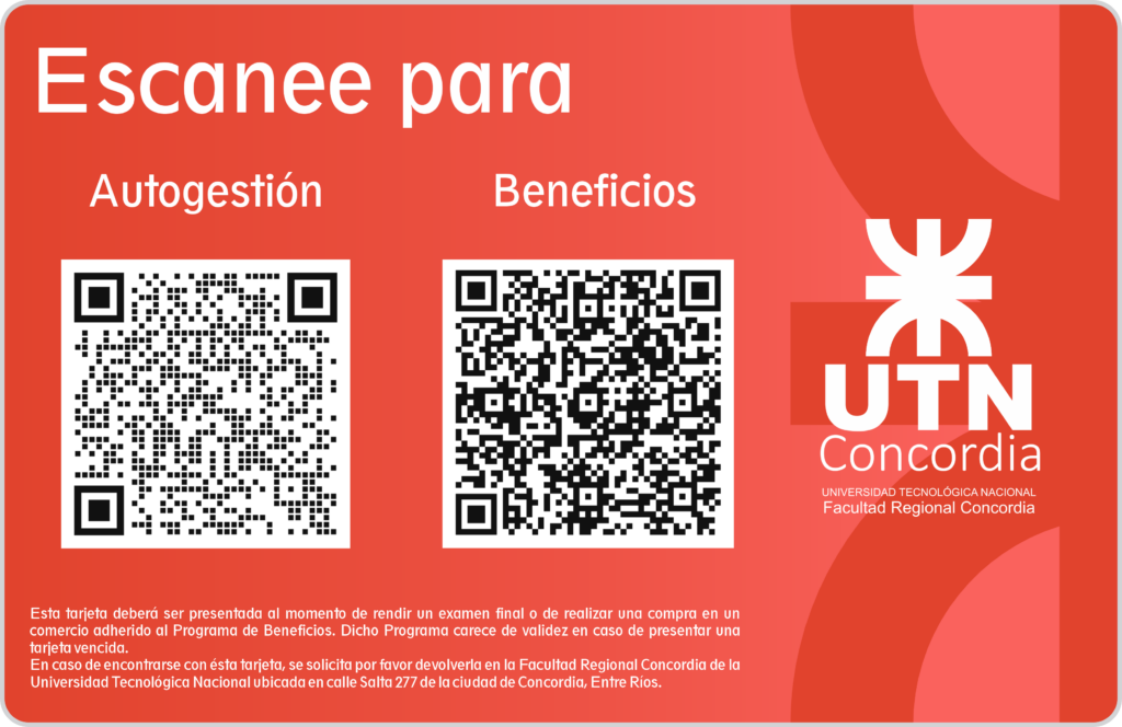 Tarjeta Universitaria 2023 (Dorso)